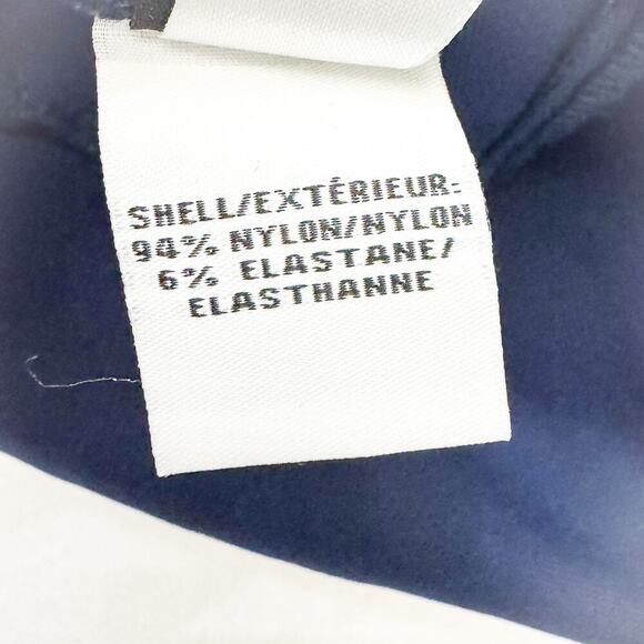 Diane Von Furstenberg Navy Blue Flare Skirt Long Sleeve Dress Size 2 - Picture 5 of 6